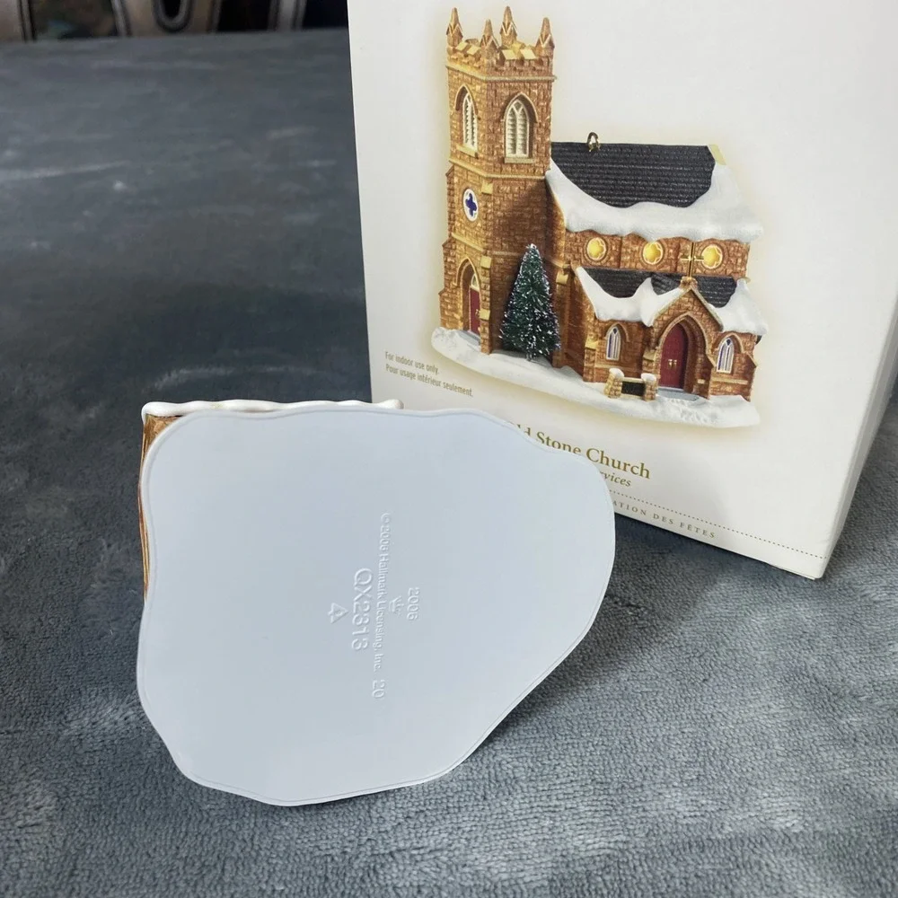 Hallmark Keepsake Christmas Tree Ornament 2006 Old Stone Church